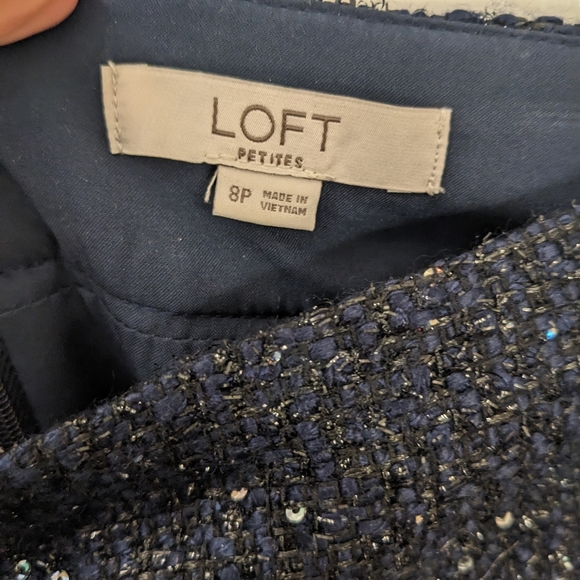 Loft Sequin Tweed Skirt - Picture 6 of 6